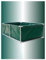 Piscina Rectangular con Estructura metálica, Estanque Temporal de Lona de PVC, Acuario Multifuncional con válvula de Drenaje.(Green,120x100x50cm)
