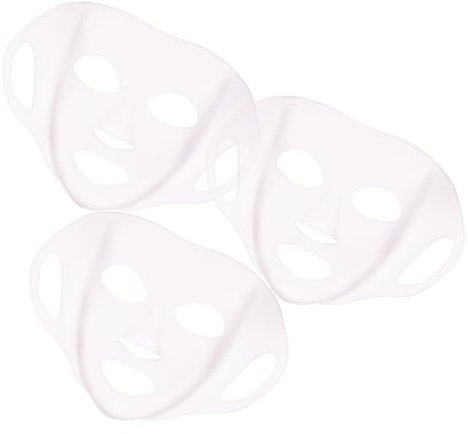 3 Pièces Masques Silicone Réutilisables pour Du Visage Housses de Masque Faciales pour Hydratation Voyage Silicone