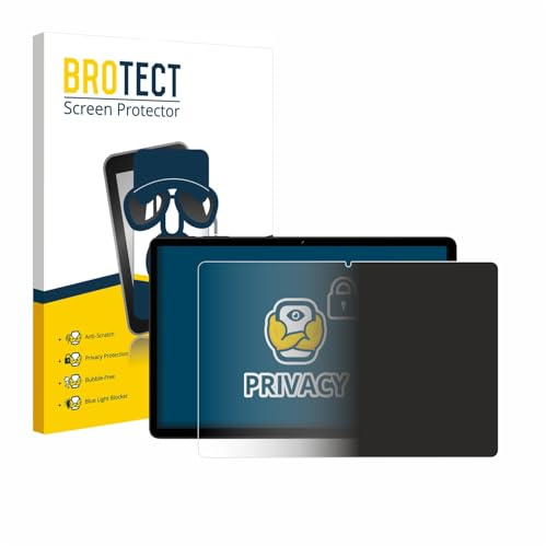 BROTECT Blickschutzfolie für Doogee Tab G6 | Anti-Spy Displayschutz Made in Germany Tablets Privacy Screen Protector Sichtschutz Blaulichtfilter Klare Folie