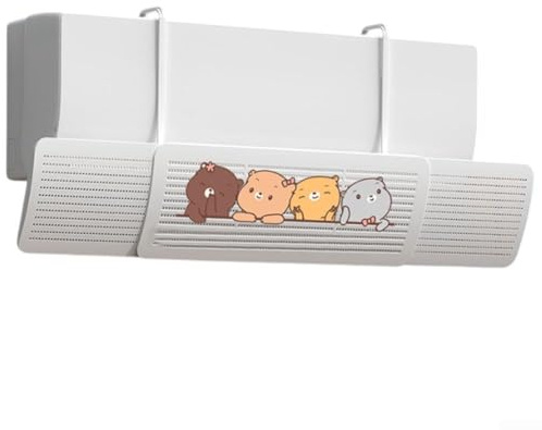 Déflecteur mural pour climatiseur avec largeur réglable pour éviter les souffles directs d'air froid ou chaud, offrant une circulation d'air douce et protégeant l'environnement sans effort (B)