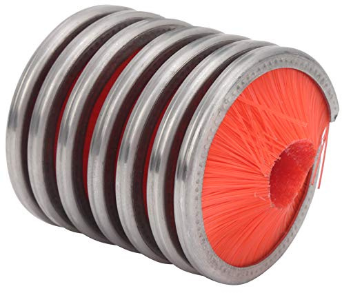 ERYUE Outdoor Nylon Rope Cleaning Brush Durable Climbing Cord Cleaner for Mountaineering Stainless Steel Red