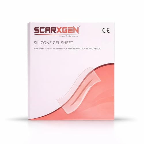 SCARXGEN 12x15 cm, Pansement Gel Silicone Médical pour Cicatrices, Idéal Césarienne, 1 Pièce