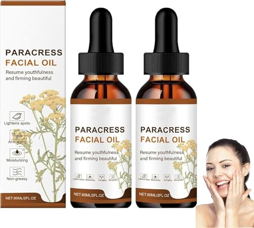 Parakresse-Gesichtsöl für Damen – Straffendes Anti-Aging-Gesichtsöl – Natürliches, feuchtigkeitsspendendes & aufhellendes Serum – Reduziert feine Linien & Falten