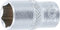 BGS 2482 | Steckschlüssel-Einsatz Sechskant | 6,3 mm (1/4) | SW 10 mm | CV-Stahl | Stecknuss