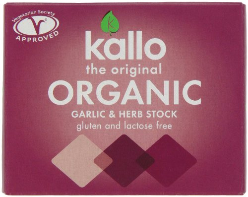 Kallo Organic Original Garlic and Herb Stock Cubes 66 g (Pack of 5)