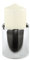 Fink Sobrio Stumpenhalter, Edelstahl, Silber, 11 x 11 x 10 cm
