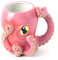 Bistic Rosa Octopus Keramik 3D Kaffeetasse mit Tentakel Griff