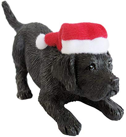 Sandicast Große Life Größe schwarz Labrador Retriever Skulptur, schwarz, Ornament