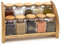 Holzfee Gewürzbord Holz mit 10 Glas-Gewürzdosen Gewürzregal Gewürzständer