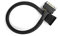 SATA Power Extension cable 30cm Black Sleeved - SSD Hard Drive Male to Female Adapter Cord Extender