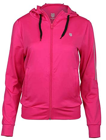 K-Swiss KS TAC Hypercourt Express Chaqueta de Tenis, Mujer, Pink Yarrow, XS