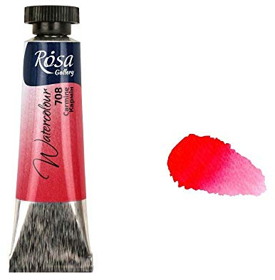 Professional Watercolour Paint, 10ml Tubes, Gallery, Artist Quality (Carmine)