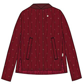 Maloja Zugnem Fleecejacke für Damen, Red Monk, M