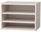 Iris Ohyama, Kleines Aufbewahrungsmöbel, Nachttisch, Beistellmöbel, Nachttisch, 3 verstellbare Regale alle 3.2 cm, Stabil, Büro, Schlafzimmer, Wohnzimmer - Stack Box STB-400T - Eiche Weiß