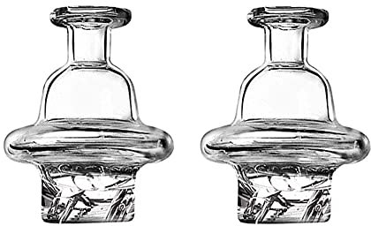 3pcs Quarz Banger Nagelkappen,Quarz Air Cyclone Kappe, Glas Kappe Abdeckung für Dab Rig Wasser Bong Pfeife,Quarz Glas Ersatz Kappen Glas Abdeckung