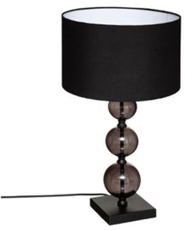 Atmosphera Créateur d'intérieur - Lampe à Poser en Verre Alma 52cm Noir