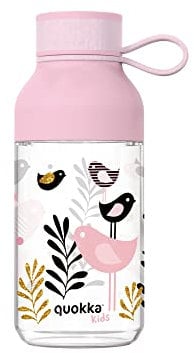 Quokka KIDS BOTELLA TRITAN ICE CON COLGADOR BIRDS 430 ML