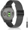 KeeFos 20mm Armband Kompatibel mit Garmin vívomove Trend/Garmin Venu Sq 2/Sq 2 Music/Venu 2 Plus, Edelstahl Metall Uhrenarmband Ersatzband für Garmin Venu/Venu Sq/Venu Sq Music- Schwarz