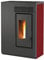 Pelletofen BIO GE60-5,5 kW - Slim 25 cm (rot)