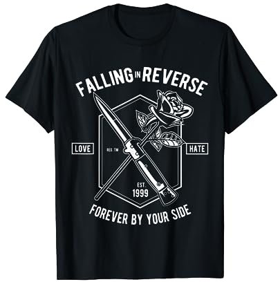 Falling in Reverse T-Shirt (Messer und Rose) T-Shirt