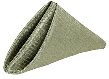 FANSU Servietten 4/6/8/12er Pack, Hochwertige Stoffserviette Waschbare Weiche Stoffservietten für Weihnachten, Hochzeit, Geburtstag, Feiern (50x50cm/6er Pack,Kariert-grün)