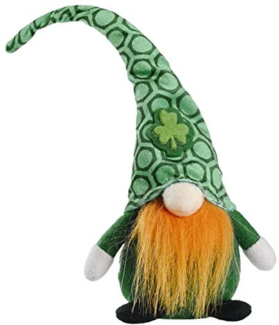 Irische Zwerge – St. Patrick's Day Dekorationen für das Zuhause – Glücksnelke, grüner Hut, gesichtslose Puppe, irische Elfe, gefüllte Zwerge, Plüschtier – hausgemachte stehende irische Festivaldekorat