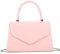 fi9® Sac à main rétro en daim pour mariage, fête, bal de fin d'année, soirée, rose pastel, medium