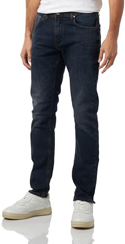 Blend 20700053 Herren Jeans Hose Denim 5-Pocket mit Stretch Twister Fit Slim/Regular Fit, Größe:W34/34, Farbe:Denim Blue Black (200298)