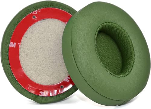 Solo3 Cuscinetti auricolari di ricambio per cuffie Beats Solo 2 & Solo 3 senza fili, cuscinetti auricolari in memory foam con morbida pelle proteica (Verde)