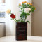 RAVEGO Acryl Vase, Klar Büchervase Tulpenvase,Transparente Blumenvase für Zuhause, Büro, Dekor, Bücherform Blumenvase Minimalistische (Braun)