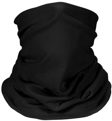 Sturmhauben, Skimaske, Balaclava für Damen Und Herren Fahrrad Maske Winter Gesichtsschutz Motorrad Maske Universal Schlauchschal Warm Winddicht Radfahren Nackenwärmer Schwarz für Sport & Outdoor