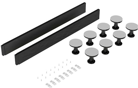 Balterley Shower Tray Riser Kit, 2 Grey Panels, 8 Pack of Legs, Clips & Screws, Leg Set & Plinth Kit for 1000mm Square & Rectangular Trays, Shower Tray Plinth & Legs - 1000 x 105mm (Slate Grey)