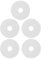 5Pcs Flush Valve Seal, Base Sealing Washer, Rubber Leather Pad Sealing Water Stop Pad For Roca Dual Flush Valve