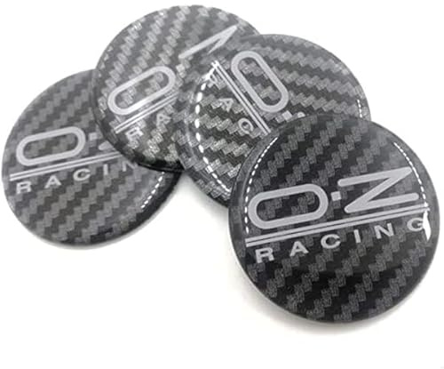 SANSHAOS Auto Center Nabenkappen Aufkleber Rad Mitte Aufkleber Badge Logo Radkappen Aufkleber Radkappen für OZ Racing 55 mm 62 mm, Set von 4,62 mm