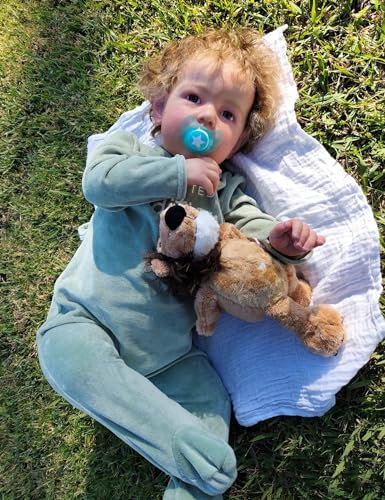 RXDOLL Reborn Baby Dolls Silicone Full Body Boy 20 Inch Realistic Newborn Doll Real Life Soft Silicone Baby Dolls That Look Real Cute Doll for Toddler Washable