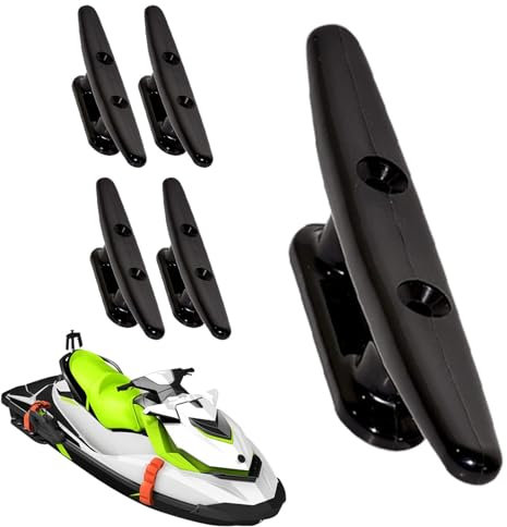 Boat Dock Cleats - Nylon Boat Cleats, Boat Cleat Hooks, Nylon Boat Tie down Cleats, 4 Inch Boat Dock Cleat Wall Hook for Docking Boats, Canoe, Pontoon, Yacht, Kayak