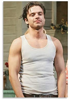 JINLIMAO Bild Auf Leinwand 60 * 90CM Senza Cornice Sebastian Stan Cool attore americano (2s opere d'arte