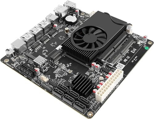 HKUXZR Celeron J6413 Carte mère Industrielle NAS 4 cœurs 4 Fils Processeur Basse consommation 2 x Intel i226-V 1 x RTL8125BG 2.5G Network M.2 Slot 6 x SATA DP HDMI 2.0 PCIe * 1