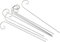 20Pcs 20cm Silver Plant Label Hooks Garden Markers Stake Holder Plant Label Hanger Garden Plant Sign Stake Rustproof Deformed Plant Sign Hooks Hanging Rods for Flower Planter