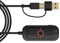 Carte son externe USB avec 3 modes sonores et effets de lumière pour jeux et divertissements Carte son externe