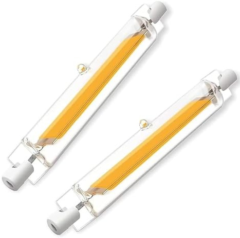 MJGFD R7S LED 78mm Dimmbar, R7S 78mm 10W Lampen Ersatz für 100W Halogenlamp, Led Stab Glühbirne Warmweiß 3000K, 1000LM Kein Flackern, 360°Abstrahlwinkel, 2er Pack
