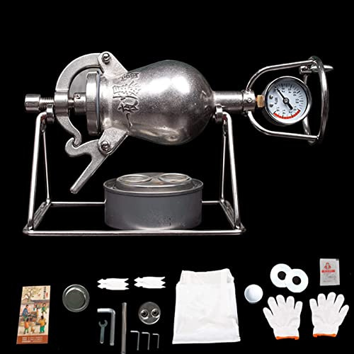 Popcornmaschine, 230 ml Hand-Popcorn-Maker, Mini-Edelstahl, professionelle Röst-Popcorn-Maschine for Familientreffen, Partyspaß
