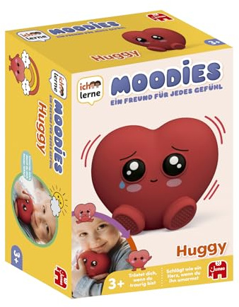 Jumbo Ich Lerne Moodies Huggy – Emotionsbegleiter – Für Kinder ab 3 Jahren | Elektronisches Spielzeug und Figur für Positive Erziehung – Lindert Traurigkeit und Fördert Beruhigung