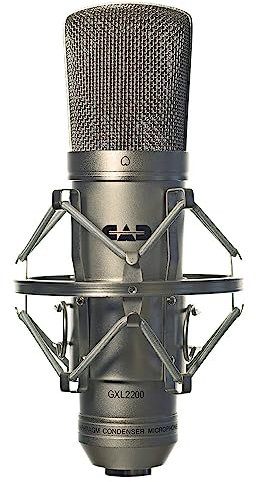 CAD Audio Großmembran Kondensator Mikrofon für Studio & professionelle Aufnahmen Nierenmikrofon Studiomikrofon (XLR, 48V Phantomspeisung, 1 Zoll Membran, 75 OHM Impendanz, 30 Hz - 20 KHz), silber