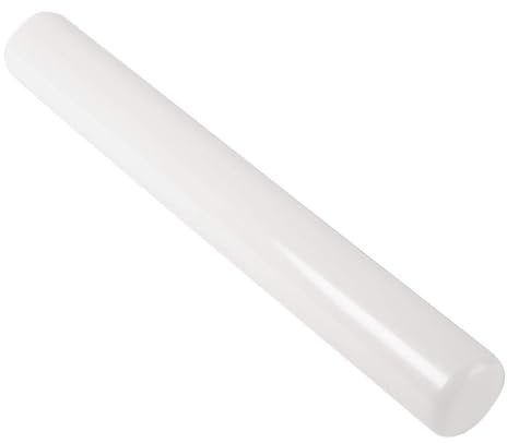 Vogue Rouleau à pâtisserie en polyéthylène 30 cm de long, blanc, rouleau à pâtisserie antiadhésif idéal pour rouler la pâtisserie, J171