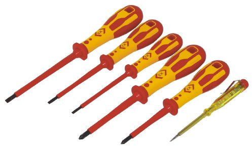 C.K 49182 Dextro VDE 6 Piece Screwdriver Set Slotted/Phillips