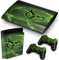 PS3 Super Slim Playstation Haut-, PVC für Konsole + 2 Controller/Pads Aufkleber-Schutz-Abdeckung Art Leather Effect Biohazard Radioactive