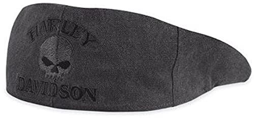 HARLEY-DAVIDSON Ivy-Mütze Skull 99471-10VM Herren Hat, Schwarz, L