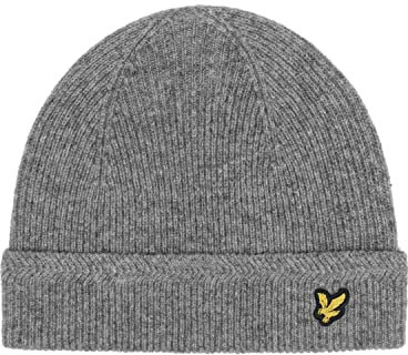 Lyle & Scott Racked Rib Beanie wintermütze Herren für Damen und Herren ist EIN modisches und Funktionelles Accessoire aus einem Woll-Nylon-Mischgarn für kühleres Wetter.