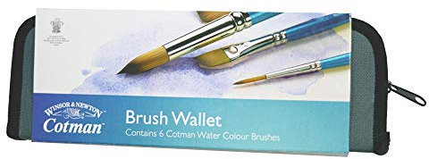 Winsor & Newton Cotman Brush Wallet Cass Exclusive Set of 6